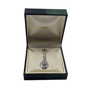 New - Solvar Sterling Silver Celtic Claddagh Pendant Necklace